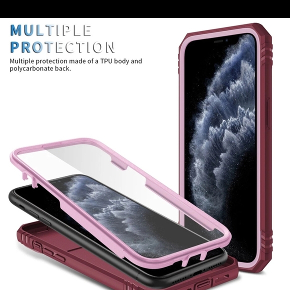 Purple Armor Phone Case with Ring Holder and Camera Protection - Picture 8 of 9